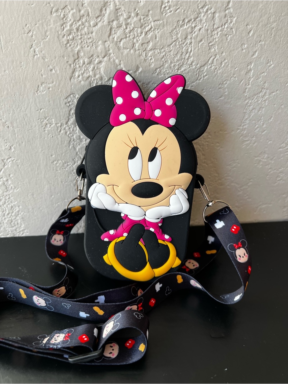 Cute Minnie Mouse Kids Silicon Crossbody Bag